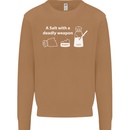 A Salt With a Deadly Weapon Funny Food Mens Sweatshirt Jumper Caramel Latte
