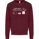A Salt With a Deadly Weapon Funny Food Mens Sweatshirt Jumper Maroon