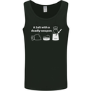 A Salt With a Deadly Weapon Funny Food Mens Vest Tank Top Black