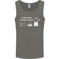 A Salt With a Deadly Weapon Funny Food Mens Vest Tank Top Charcoal