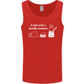 A Salt With a Deadly Weapon Funny Food Mens Vest Tank Top Red