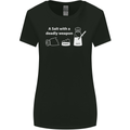A Salt With a Deadly Weapon Funny Food Womens Wider Cut T-Shirt Black