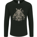 A Samurai Warrior Mens Long Sleeve T-Shirt Black
