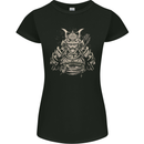 A Samurai Warrior Womens Petite Cut T-Shirt Black