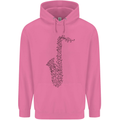 A Saxaphone Musical Instrument Brass Band Childrens Kids Hoodie Azalea