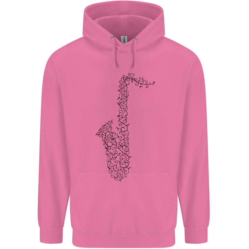A Saxaphone Musical Instrument Brass Band Childrens Kids Hoodie Azalea