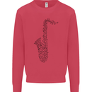 A Saxaphone Musical Instrument Brass Band Mens Sweatshirt Jumper Heliconia