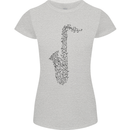 A Saxaphone Musical Instrument Brass Band Womens Petite Cut T-Shirt Sports Grey
