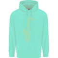 A Saxaphone Musical Instruments Brass Band Childrens Kids Hoodie Peppermint