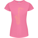 A Saxaphone Musical Instruments Brass Band Womens Petite Cut T-Shirt Azalea
