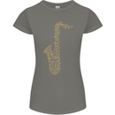 A Saxaphone Musical Instruments Brass Band Womens Petite Cut T-Shirt Charcoal