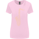 A Saxaphone Musical Instruments Brass Band Womens Wider Cut T-Shirt Light Pink