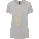 A Saxaphone Musical Instruments Brass Band Womens Wider Cut T-Shirt Sports Grey