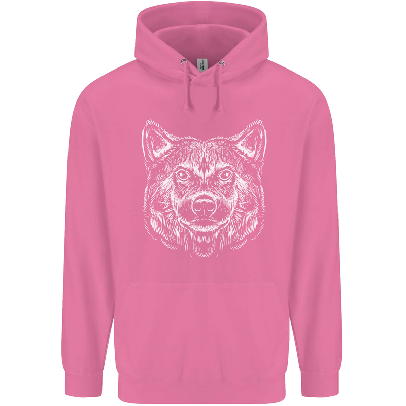 A Shiba Dog Drawing Childrens Kids Hoodie Azalea