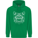 A Shiba Dog Drawing Childrens Kids Hoodie Irish Green