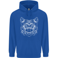 A Shiba Dog Drawing Childrens Kids Hoodie Royal Blue