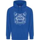 A Shiba Dog Drawing Childrens Kids Hoodie Royal Blue