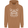 A Shiba Dog Drawing Mens 80% Cotton Hoodie Caramel Latte