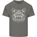 A Shiba Dog Drawing Mens Cotton T-Shirt Tee Top Charcoal