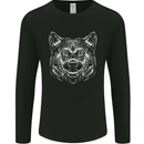 A Shiba Dog Drawing Mens Long Sleeve T-Shirt Black