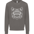 A Shiba Dog Drawing Mens Sweatshirt Jumper Charcoal