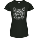 A Shiba Dog Drawing Womens Petite Cut T-Shirt Black