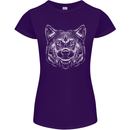 A Shiba Dog Drawing Womens Petite Cut T-Shirt Purple