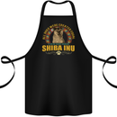 A Shiba Inu Dog Cotton Apron 100% Organic Black