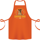 A Shiba Inu Dog Cotton Apron 100% Organic Orange