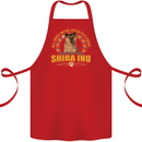 A Shiba Inu Dog Cotton Apron 100% Organic Red