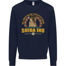 A Shiba Inu Dog Kids Sweatshirt Jumper Navy Blue