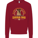 A Shiba Inu Dog Kids Sweatshirt Jumper Red