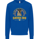 A Shiba Inu Dog Kids Sweatshirt Jumper Royal Blue