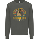 A Shiba Inu Dog Kids Sweatshirt Jumper Storm Grey