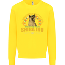 A Shiba Inu Dog Kids Sweatshirt Jumper Yellow