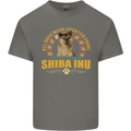 A Shiba Inu Dog Kids T-Shirt Childrens Charcoal