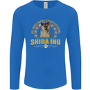 A Shiba Inu Dog Mens Long Sleeve T-Shirt Royal Blue