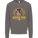 A Shiba Inu Dog Mens Sweatshirt Jumper Charcoal