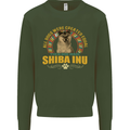 A Shiba Inu Dog Mens Sweatshirt Jumper Forest Green