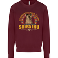 A Shiba Inu Dog Mens Sweatshirt Jumper Maroon