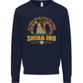 A Shiba Inu Dog Mens Sweatshirt Jumper Navy Blue