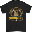 A Shiba Inu Dog Mens T-Shirt 100% Cotton Black