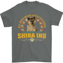 A Shiba Inu Dog Mens T-Shirt 100% Cotton Charcoal