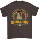 A Shiba Inu Dog Mens T-Shirt 100% Cotton Dark Chocolate