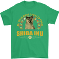 A Shiba Inu Dog Mens T-Shirt 100% Cotton Irish Green