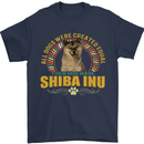 A Shiba Inu Dog Mens T-Shirt 100% Cotton Navy Blue
