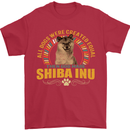 A Shiba Inu Dog Mens T-Shirt 100% Cotton Red