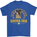 A Shiba Inu Dog Mens T-Shirt 100% Cotton Royal Blue