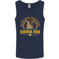 A Shiba Inu Dog Mens Vest Tank Top Navy Blue