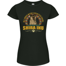 A Shiba Inu Dog Womens Petite Cut T-Shirt Black